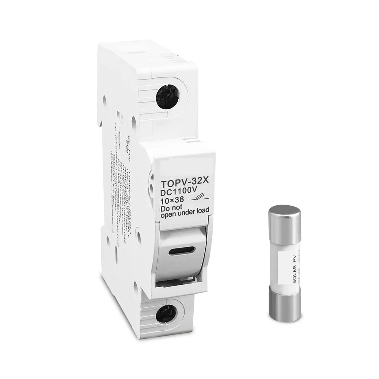 Portafusibili fotovoltaici solari TOPV-32X 1P adatti for fusibile fotovoltaico da 10 * 38 mm for la protezione del sistema solare