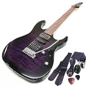 ギター Ibanez GRX70QA-TVT Gio Ibanez GRX70QA TVT (Transparent Violet Sunburst) エレキ