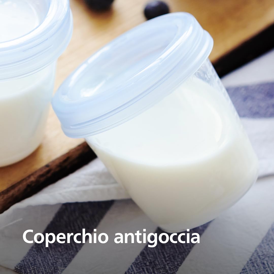 Philips Avent SCF883/01 EasyPappa Plus 4 in 1 Cuocipappa Multifunzione con Set Vasetti SCF721/20 per la Conservazione delle Pappe, 20 Pezzi