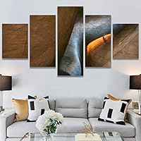 SIGNWIN 5 Panel Canvas Wall Art Solid Structures for Home Decorations Ready to Hang - 60