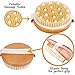 MASWATER Dry Brushing Body Brush - for Dry Skin Brushing & Exfoliating with 100% Natural Boar Bristles & Long Handle kit, Back Brush Scrubber, Bath & Shower Brush, Face Brush,Cellulite Massager Brush