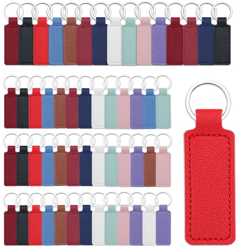 Porte-clés vierges en cuir sublimation pour créer des cadeaux uniques