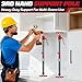 XINQIAO Cabinet Jacks for Installing Cabinets, Heavy Duty Third Hand Tools Adjustable Support Pole from 23.6 IN to 45.3 IN, 4 PCS