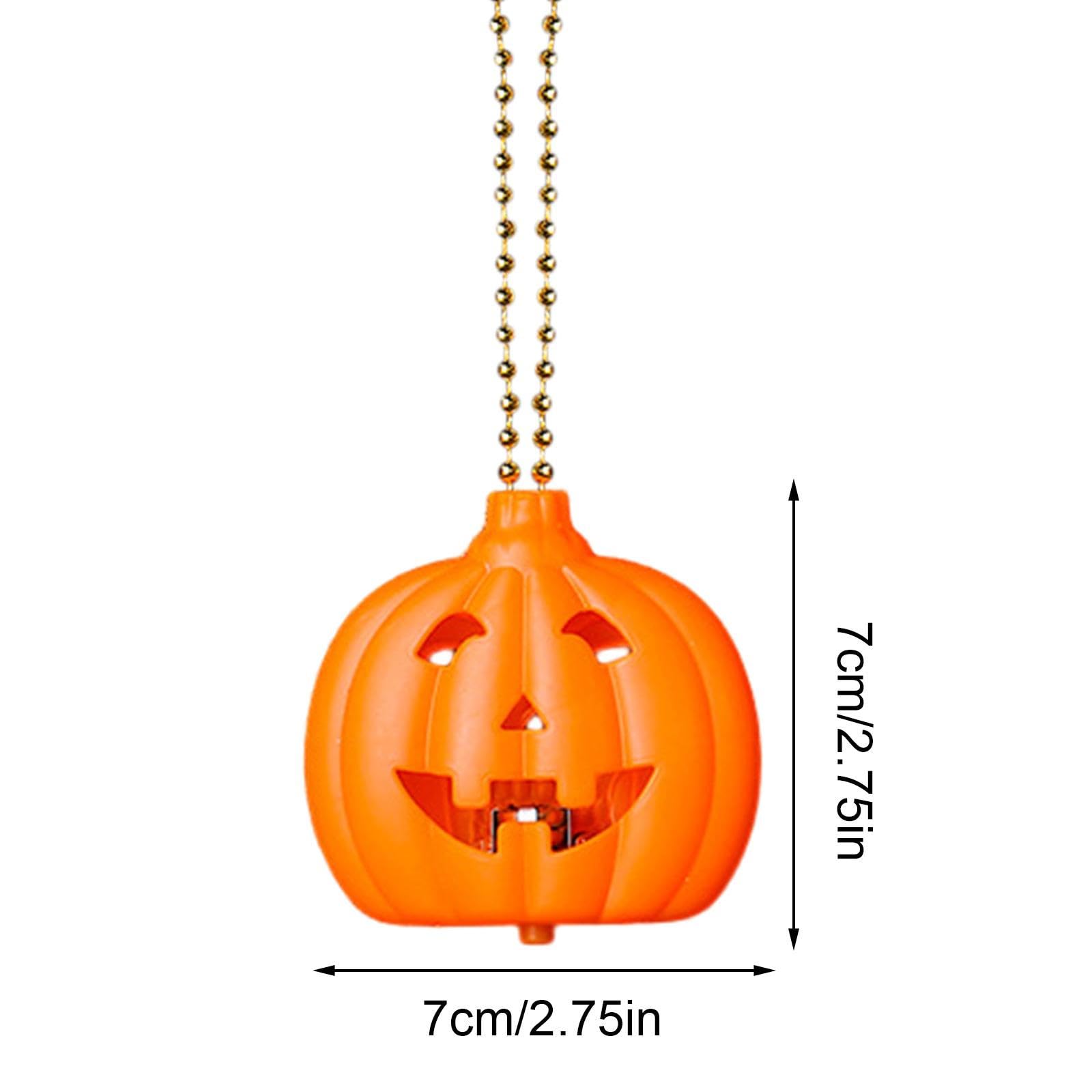 12 Colliers LED Halloween Rotatifs - Tête De Mort, Citrouille, Fantôme, Araignée (couleurs Aléatoires) - 3
