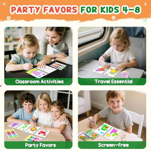 Image of ZMLM 24 Pack Animals Coloring Books - Birthday Party Favors for Kids 4-8