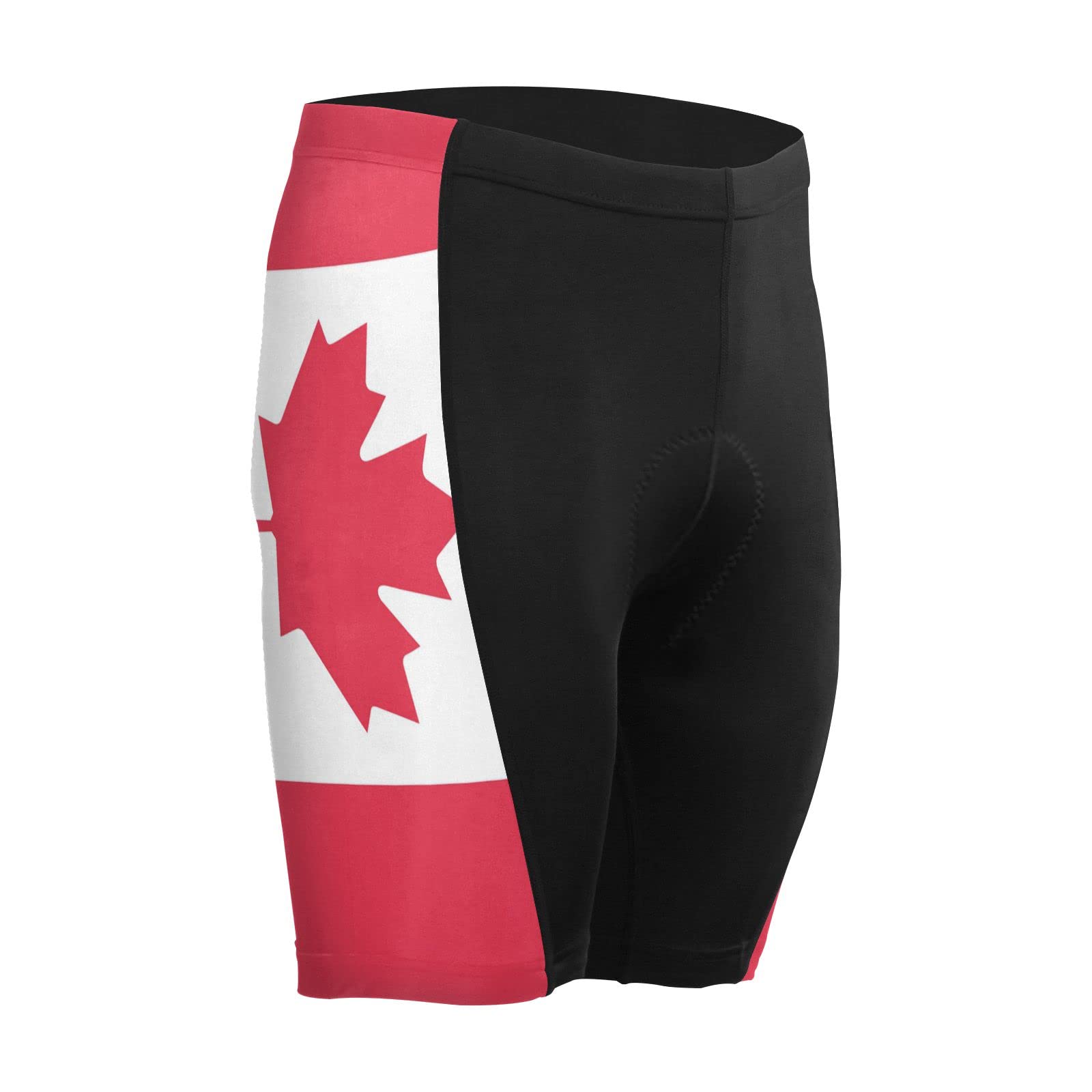 Canada Flag Men's Bike Shorts Padded Cycling Bicycle Biking Shorts Tight Multicolor