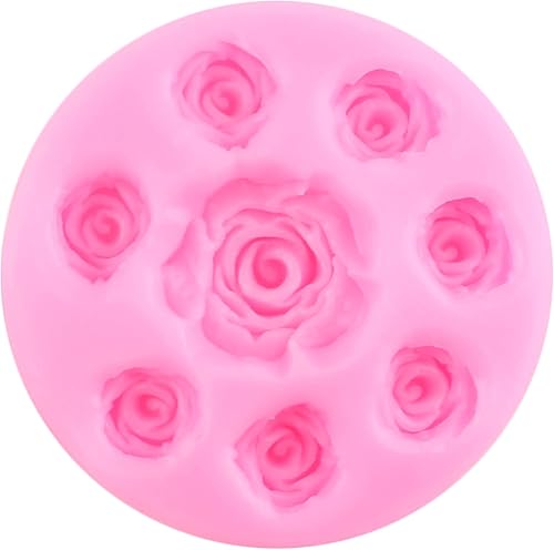 Miniatura 4 de ZiXiang Moldes de silicona de flores de rosas, margaritas y crisantemo, moldes de silicona para pastel de hibisco, moldes de chocolate para