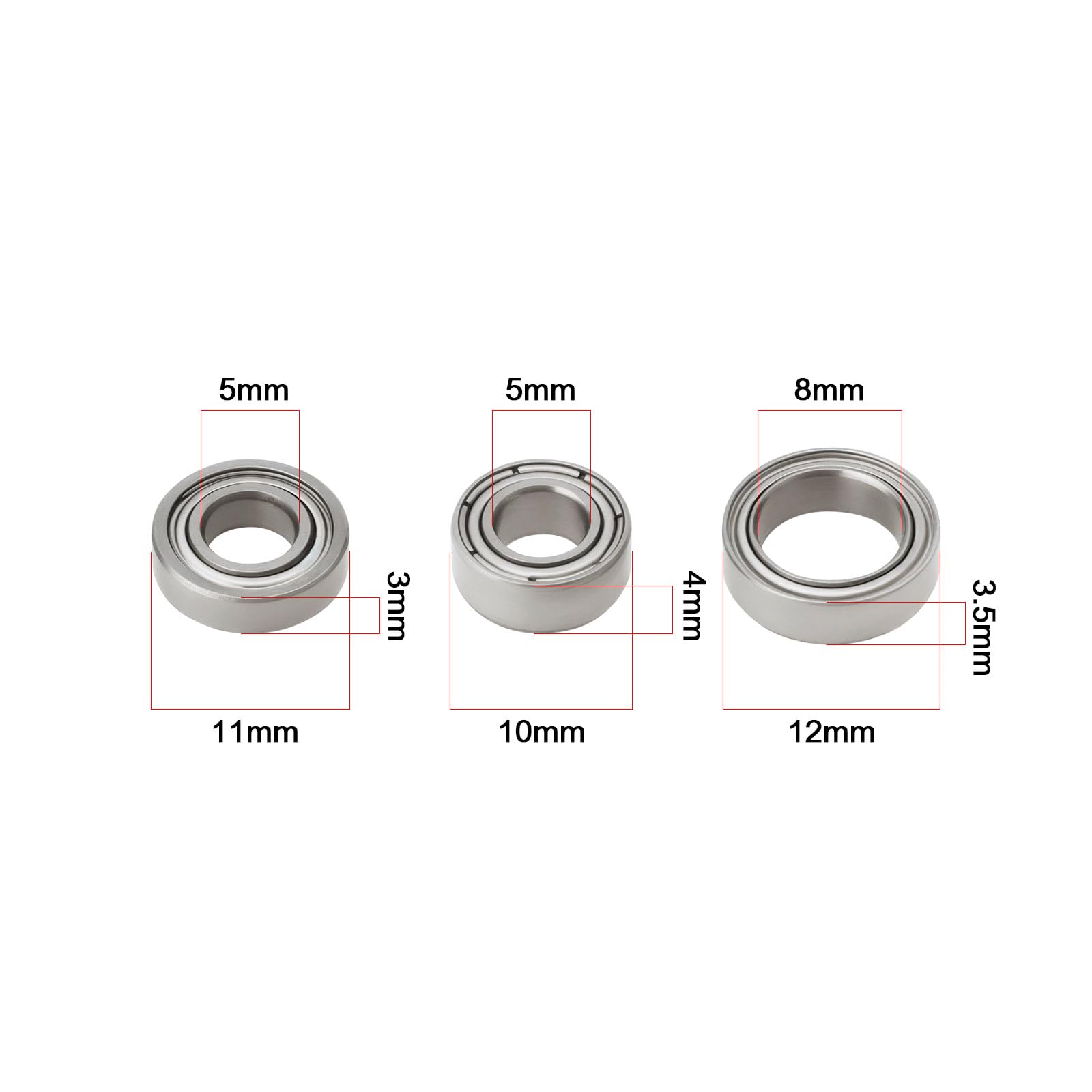 Kugellager Set 18-teilig - Kompatibel Mit T-Amiya MB-01