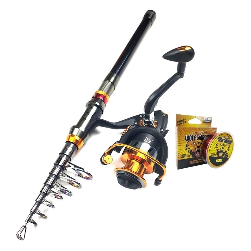 Wędka, Zestaw wędkarski Luya Fishing Rod Combo z kołowrotkiem i pudełkiem na przynęty