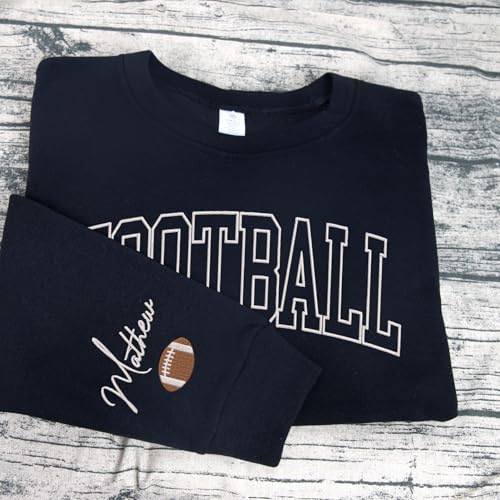 Custom Football Mom Embroidered Shirt Game Day Dress for Women3