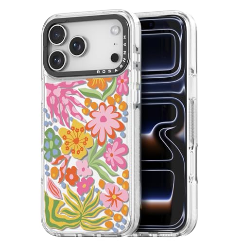 Coque paillettes iPhone Pro Rosarnnah motif passiflore idéale pour sublimer votre quotidien