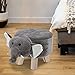 Sgabello per bambini con motivo animali, pecora, asino, Koala, pantaloni, sedile in peluche per la cameretta dei bambini (1 sgabello a forma di elefante)