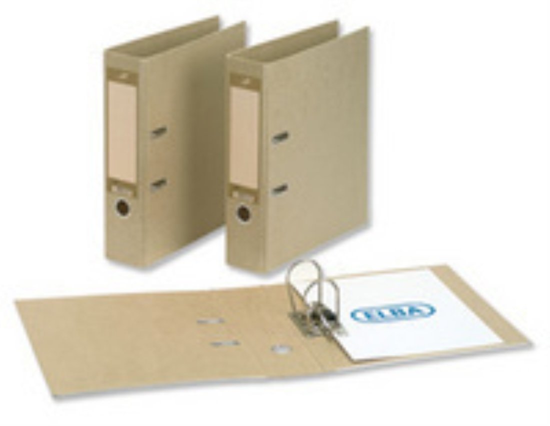 Oxford100202208 Umwelt-Ordner Touareg 20er Pack 8cm breit DIN A4 Recycling beige Öko - für den täglichen Gebrauch Zuhause oder im Büro