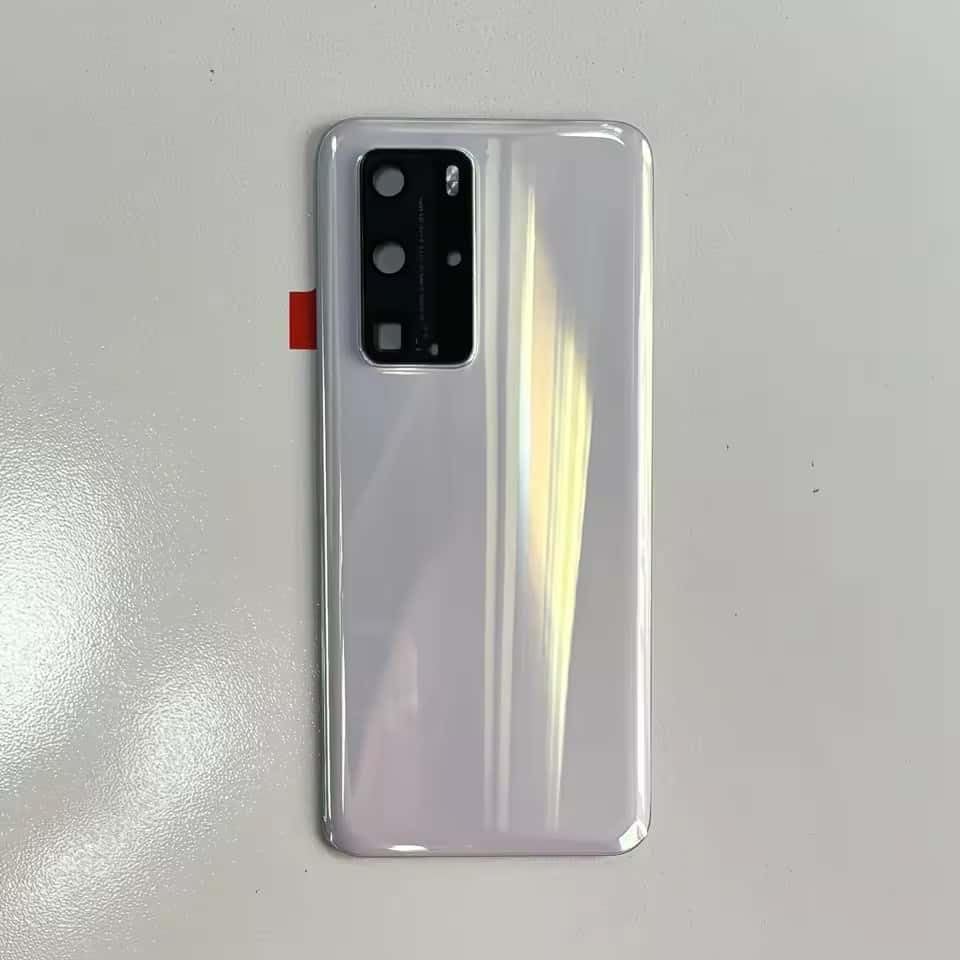 YOOOKOOO Compatible Rear Back Cover for Huawei P40 Pro – Battery Door Housing Replacement Part (Gold with Lens)