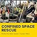 1800lbs Winch Confined Space Tripod System - 7ft Adjustable Fall Protection Anchor - Heavy Duty Rescue Hoist for Manhole, Tank, Tunnel & Construction Site Lifting