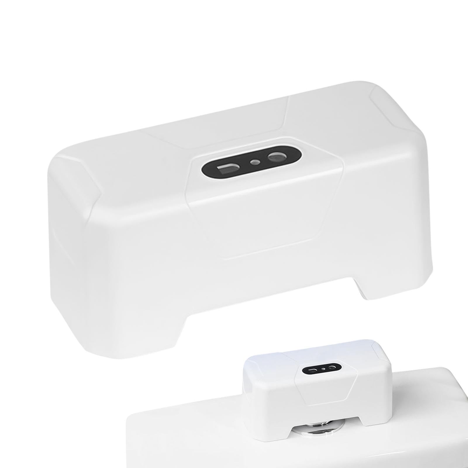 Automatic Toilet Flusher, Infrare Sensor Touchless Toilet Flusher Kit, Hands Free External Infrared Sensor Toilet Flusher, Rechargeable USB Charging with 1800mAh Battery for Most Toilets
