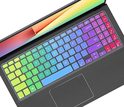 Keyboard Cover Skin For ASUS 15.6 Inch F555 F554LA F556UA GL552VW K501UX K501LX K501UW GL502VY GL502VT/GL552VW GL752VW Q503UA Q524UQ/Q534UX Q552UB Q553UB/Q534UX X540SA X751LAV X550ZA (Ombre Mint