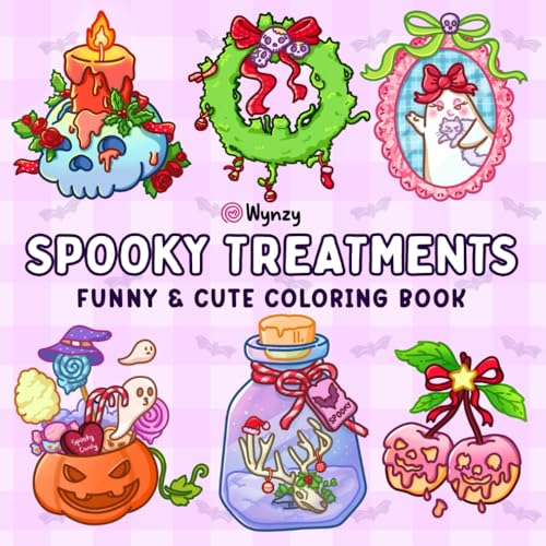 Spooky Treatments Coloring Book: Relaxing Adult Coloring Pages With Cute And Funny Creepy Christmas Things - Relaxation Gift For Adults And Colorists, Comfy Designs image 2