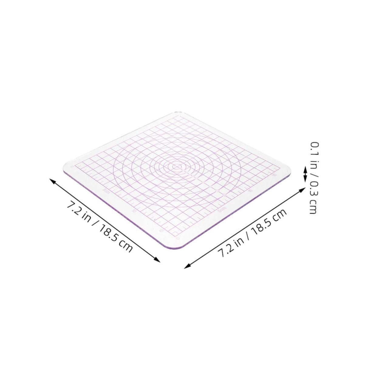 VILLCASE Piastra Acrilica Trasparente Facile da Pulire e Modellare per Argilla con Angoli Arrotondati Set 2 Pezzi per Progetti Artistici e Fai-da-Te
