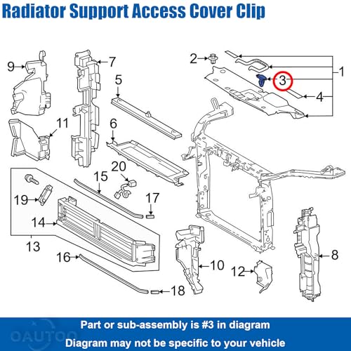 Clips de retención para parachoques de alta resistencia 53145-60030 3