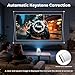 WellSonic Mini Projector with WiFi and Bluetooth, Portable Movie Projector Support 4K, Auto Keystone,210° Rotation, 130'' Screen Smart Projector Compatible with HDMI Phone TV Stick for Bedroom Outdoor