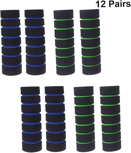Miniatura 4 de Empuñaduras para manillar de bicicleta, 12 pares de manillares de bicicleta, empuñaduras BMX para ciclismo de carretera, agarre antideslizante,