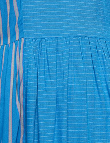 Image of Max Women's Striped Three-Quarter Sleeves Rayon A-Line Kurta