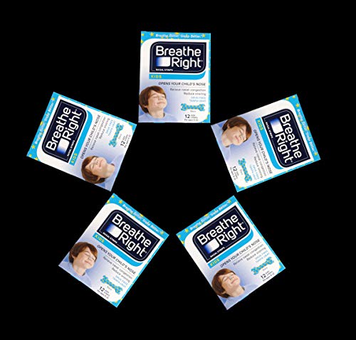Breathe Right Kids Nasal Strips - Pack of 6 - Total of 60
