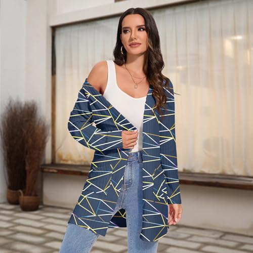 Womens Fall Open Front Long Cardigan Casual Loose Lightweight Cardigans with Pockets for Leggings2