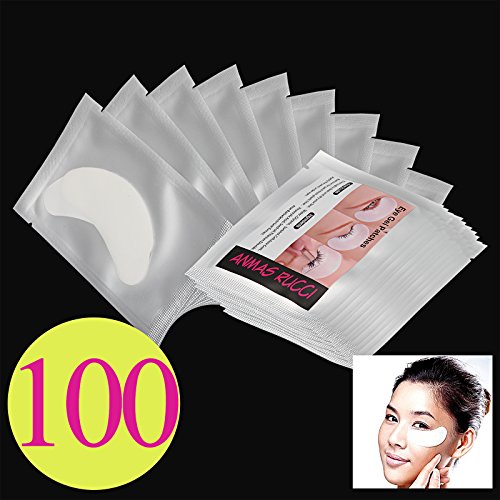 Baisidai 10/30/50/100pcs Under Eye Pads Patch Taps for DIY False Eyelash Lashe Extension Makeup (100pcs)