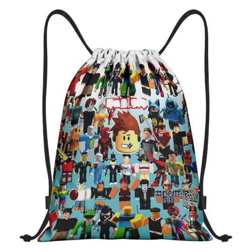 Image of PQKL-party Roblllx Backpack,Roblllx Drawstring Bag,Boys Swim Bag
