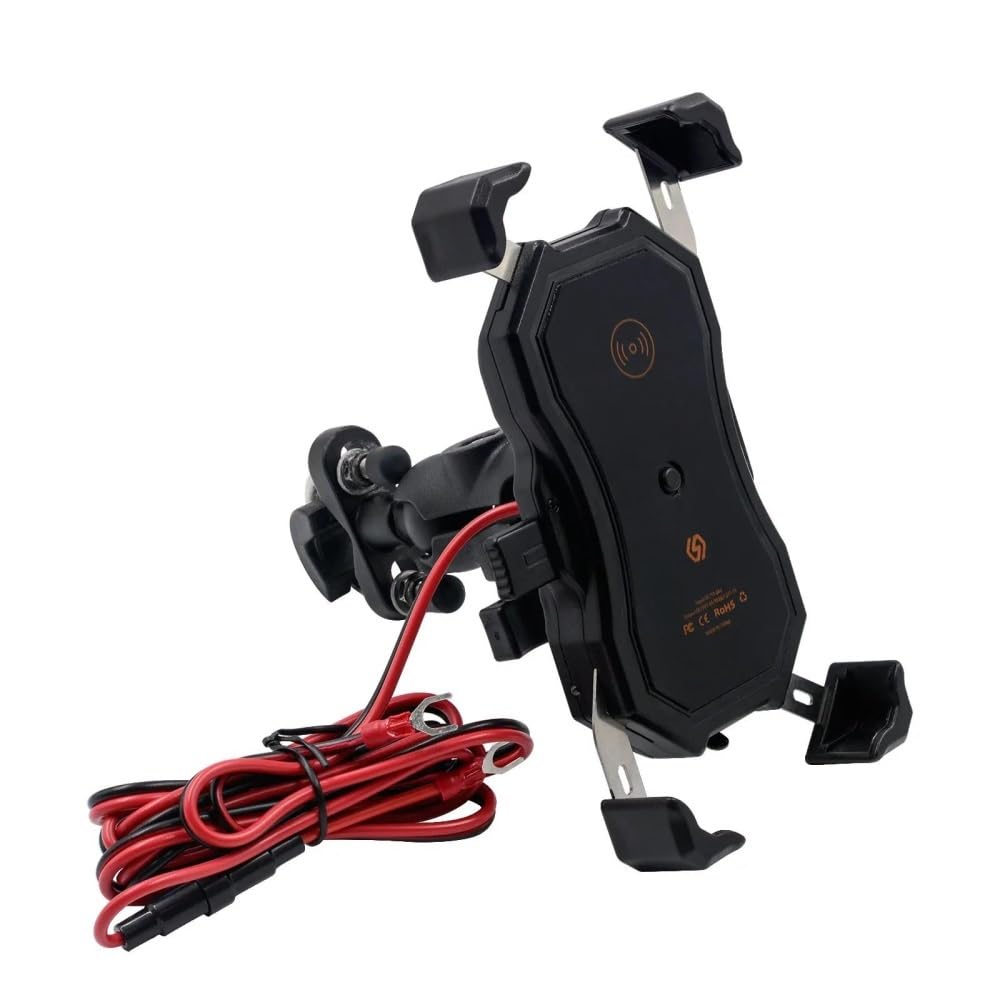 Support Téléphone Moto Chargeur sans Fil QC3.0 USB Navigation GPS De Guidon