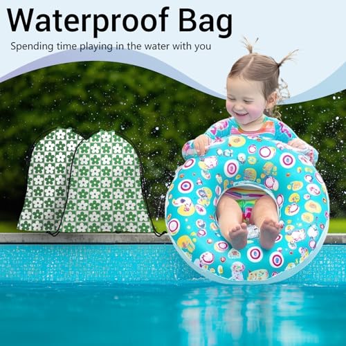 Image of Green Checkered Floral Grip Bag for Gymnast Adjustable Gymnastics Drawstring Bag Storage Pouch