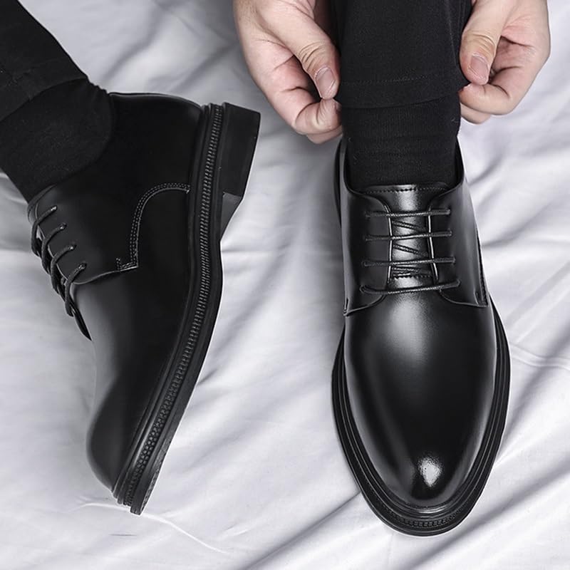 Men's Comfort Retro Dressy Suit Tuxedo Walking Shoes Men Patent Leather Lace Up Classic Formal Dress Shoes Mens Business Oxford Shoes3