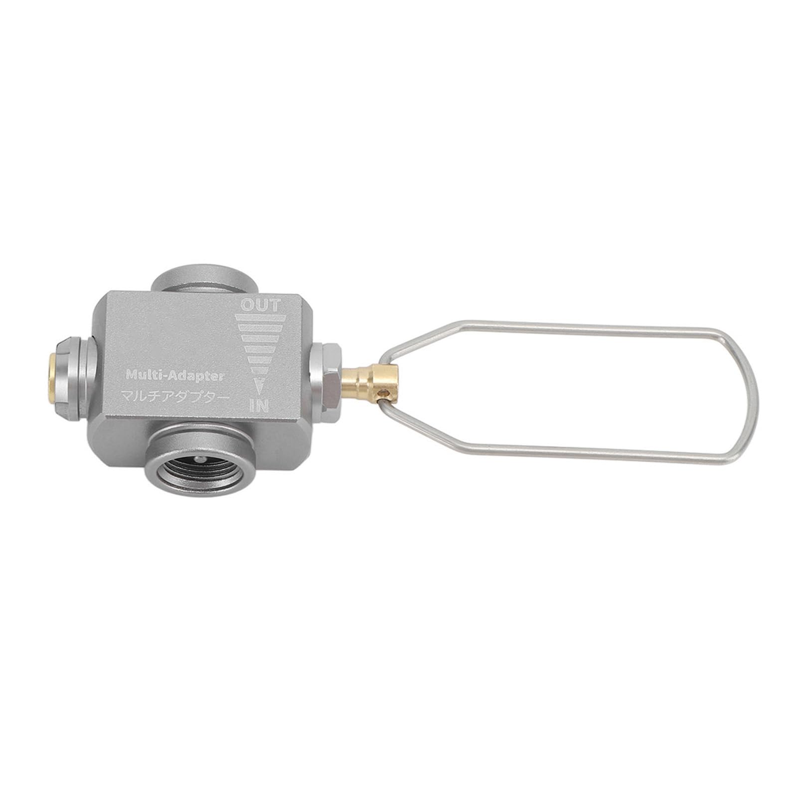 Z15 Gas Canister Refill Adapter, Adaptateur de Recharge de Gaz Portable Valve à Vent pour Camping Randonnée Pêche Activités Extérieures
