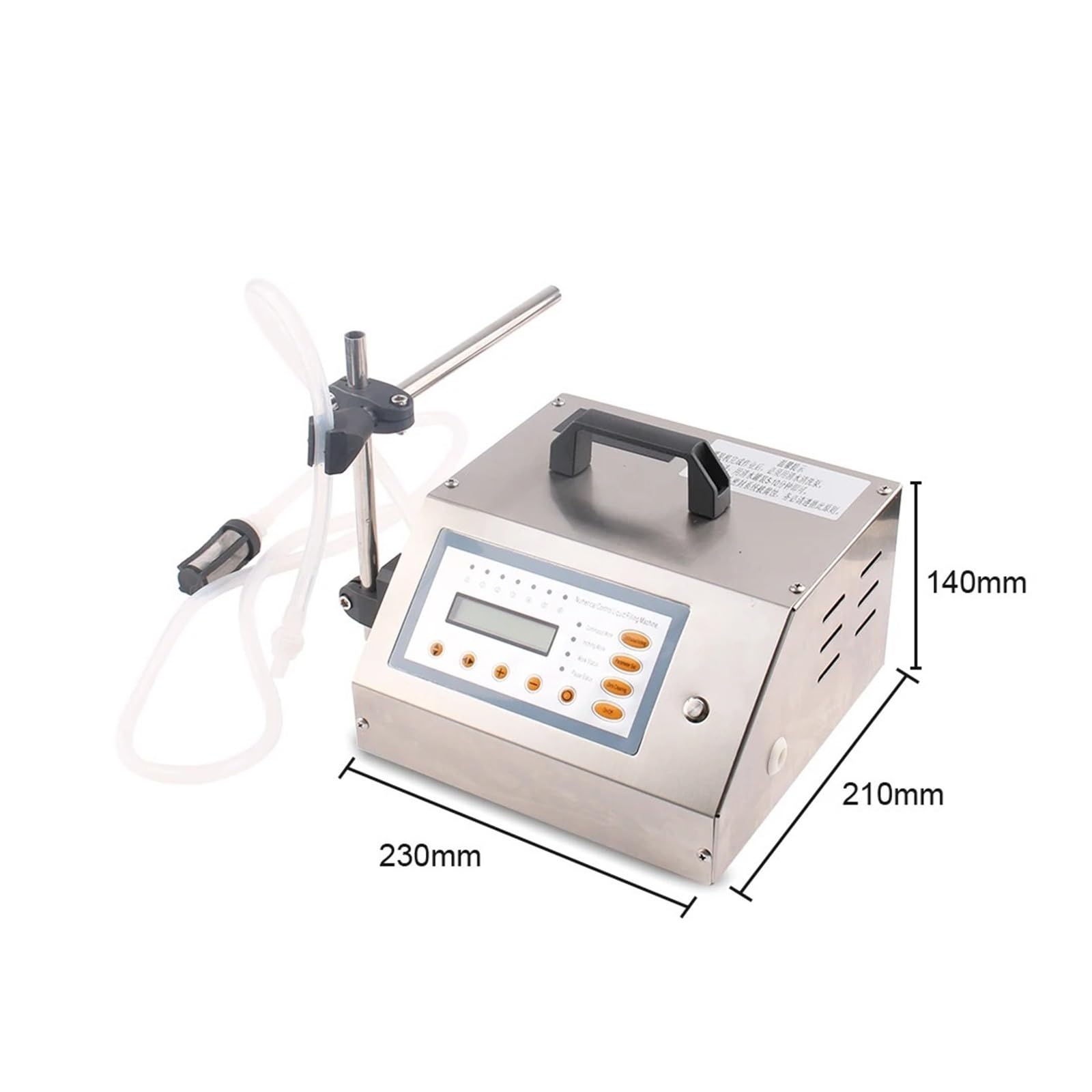 Digitale Steuerpumpe Flüssigkeitsfüllmaschine LCD-Display Mini Elektrischer Füller For Öl, Parfüm, Wasser, Softdrinks, Milchflaschen Präzise Effizient