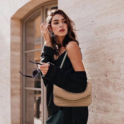 Image of JEEHAN Quilted Crossbody Bags for women Designer Shoulder Handbags Small Purse