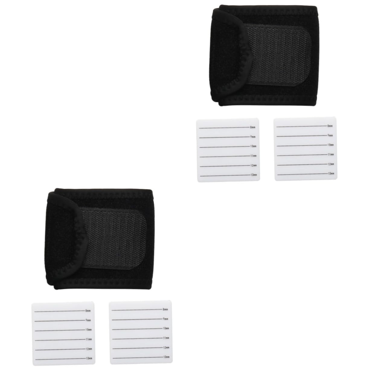 minkissy 2sets Lash Extension Glove Holder Wrist Wrap Support Adjustable Eyelash Extension Supplies 2pcs*2