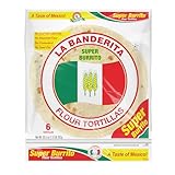 La Banderita Super Burrito | 12" Tortillas | 6 Count | 4 Pack | 20.5 oz