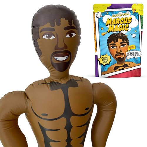 Muñeco Hinchable Hombre con Banda Despedida de Soltera   Muñeco Inflable Despedida de Soltero, Photocall y Fiestas. Altura 150 cm   Marcus Magic