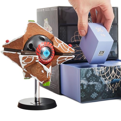 Figura Destiny Gingerbread Ghost Shell de Numskull: estatua coleccionable de Adviento para construir 3