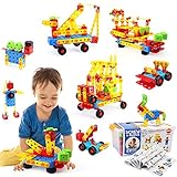 VATOS Building Toys STEM Toy 316 PCs Creative Construction Enginnering Toys Learning Toy Set for Ages 3 4 5 6 7 8 9 10 Years Old Boys & Girls | Best Toy Gift for Kids Birthday