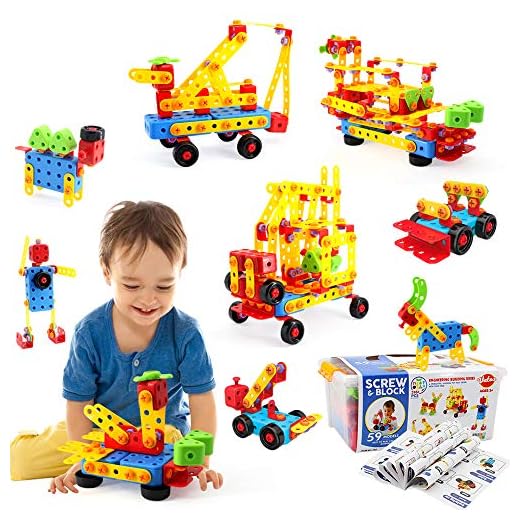 VATOS 316 PCS Stem Building Toys,Building Blocks Toys for Kids,Take Apart Toys,Preschool Educational Block Set, Best Gift for Kids 3-8 Years Old