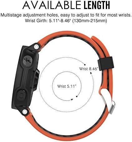 MoKo Strap Compatible with Garmin Forerunner 235, Soft Silicone Replacement Watch Band fit Forerunner 235 Lite/220/230/620/630/735XT Smart Watch