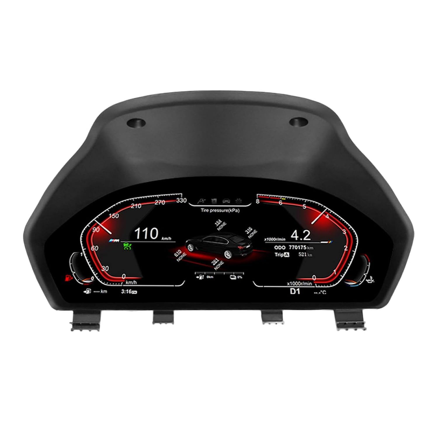 ASVEGE 12,3 Digital Cluster Gauge per BMW 3 4 Series F30 F31 GT-F34 F32 F33 F36 418D 2012-2020, Strumento LCD Speed Meter Dashboard Upgrade HD Screen