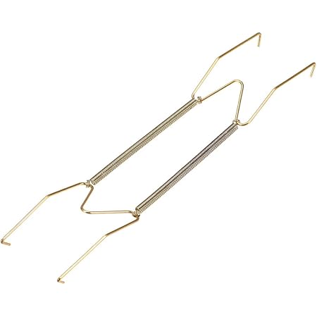 uxcell Plate Hanger, 12-inch W Type Zinc Plated Invisible Wall Decorative Hooks