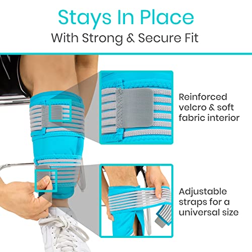Image of Vive Calf & Shin Ice Pack Wrap (Single) - Extra Strength Hot & Cold Therapy
