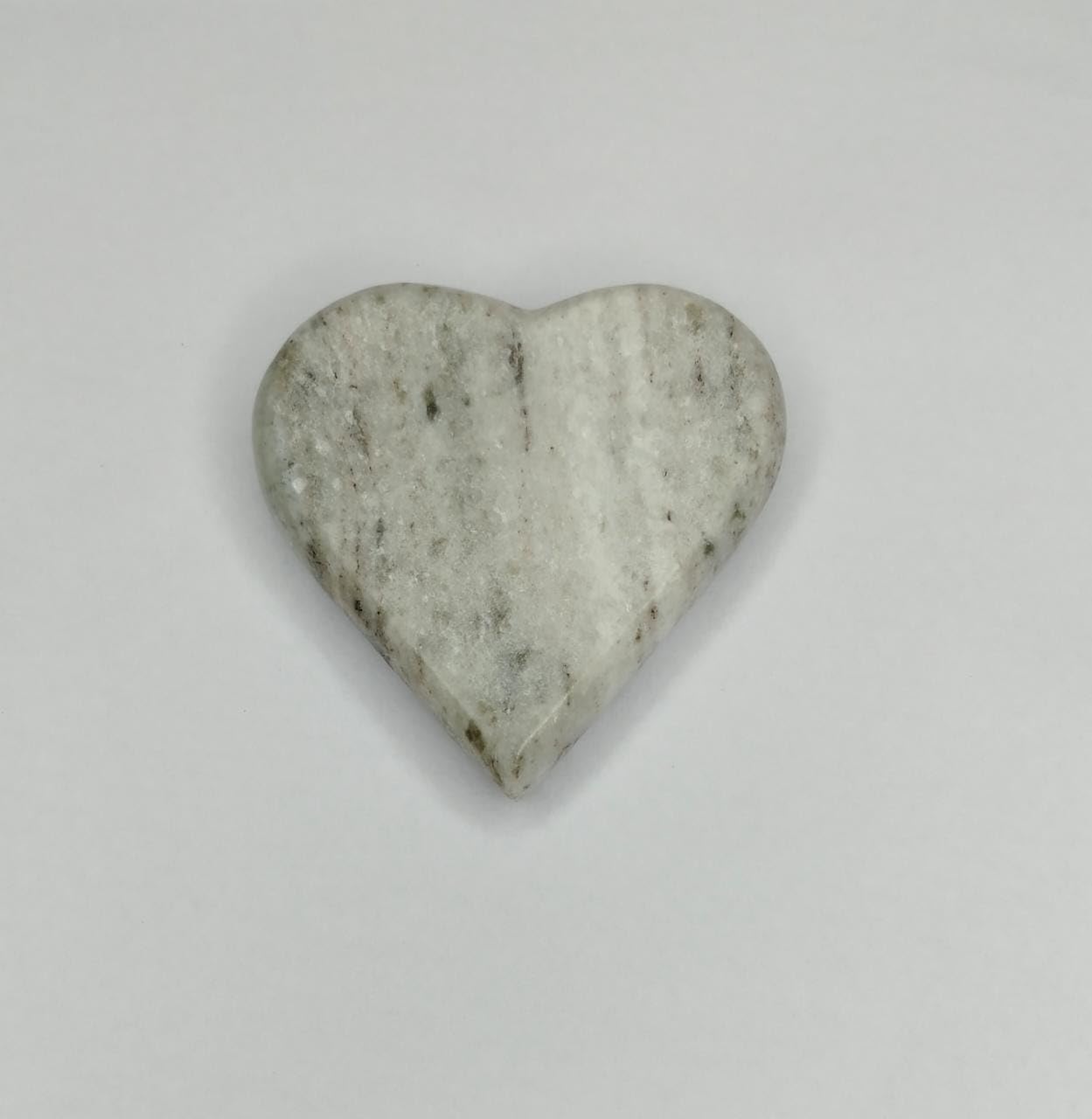 MBSC Natural Marble Paper Weight Set of 2 (3x3 Inch) | Heart Shape Grey Stone Desk Paperweights for Home, Office & Study Table | Decorative Heavy Paper Holder Gift Item (Heart, Grey) 4