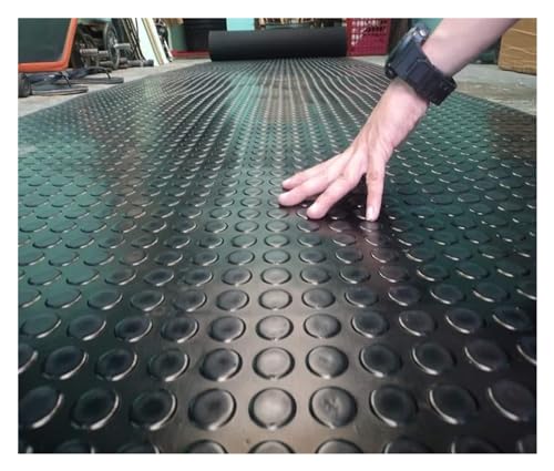 Alfombrilla de garaje resistente, agarre antideslizante, 3 mm de grosor, impermeable, suelo de goma para patio, entrada, parque infantil