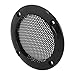 Produktbild 2PCS Lautsprecher Gitter Grill,Hochwertig 2 Zoll Lautsprecher Abdeckung Dekoration Schutzgitter Dekorgitter,Audio System Abdeckgitter Speaker Schutzgitter Abdeckung Cover für Lautsprecher(Schwarz)